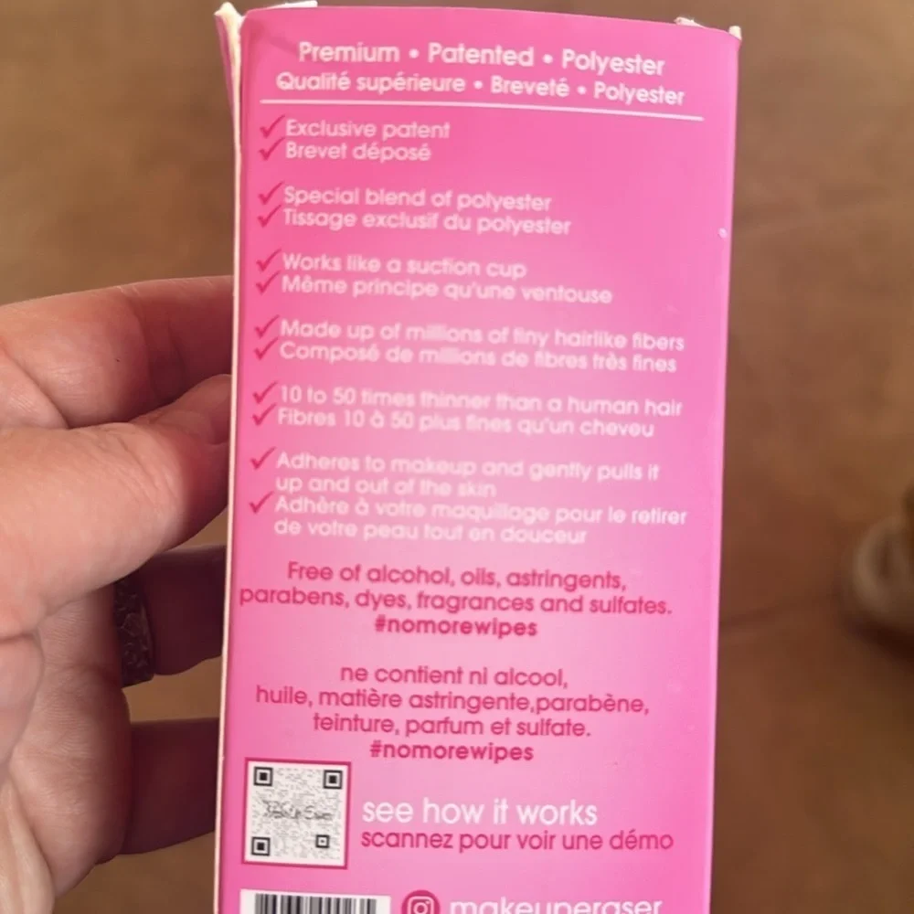 NIP The Original Makeup Eraser, Erase All Makeup With Just Water, Original Pink